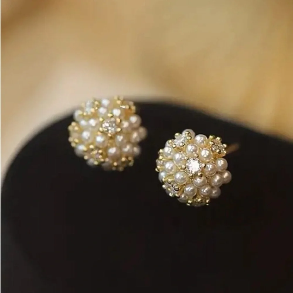 Pearl Bud Stud Earrings (7121) - Picture 2 of 5
